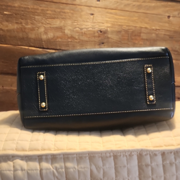 Dooney & Bourke Brown & Black Leather Hobo Bag Needs TLC - Picture 9 of 16